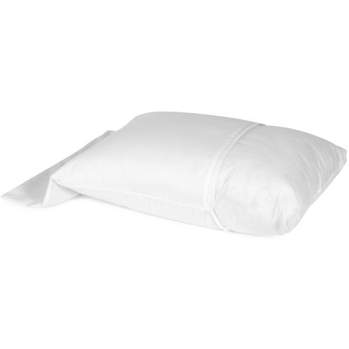 Centex T130 Blend Plain Weave, Standard Pillow Protector 20x26, Zipper Closure, White